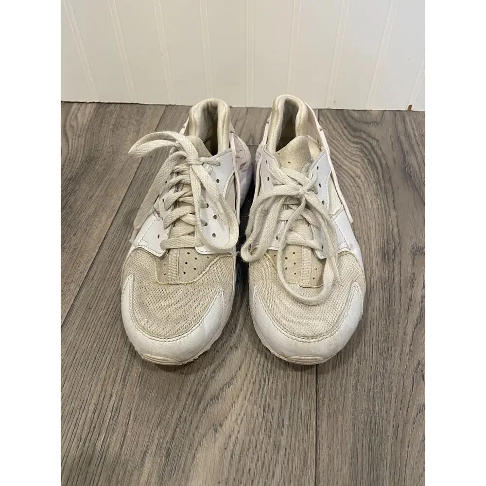 Nike Air Huarache Run Shoes Youth Size 4.5Y White Sail Sneakers GS 654275-170